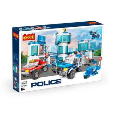 Imagem de Blocos de Montar Estação de Polícia 731 pçs 3925 - COGO Dorémi - COML 