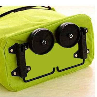 Imagem de AUNMAS Sacola de Compras Dobrável Com Rodas, Material de Tecido Oxford, Carrinho de Compras Expansível, Ideal para de Supermercado Com Capacidade Espaçosa 18,5 X 11,02 X 7,09 pol.