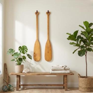 Imagem de Remo decorativo madeira Decoração de Praia para parede