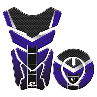 Imagem de Protetor Tanque E Bocal Adesivo Moto Honda Até 2017 Azul Azul
