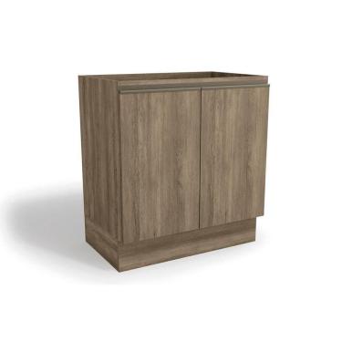 Imagem de Balcão De Cozinha Maxxi G744 2 Portas S/ Tampo 80cm Nogal - Kappesberg