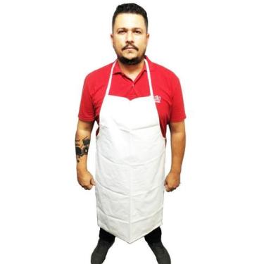 Imagem de Avental Açougueiro De Napa Reforçado Branco 106X58Cm - Triutil