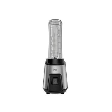 Imagem de Liquidificador Portátil Wap Blender Go WBG600 600ml 300W 2 Copos Squeeze Preto Inox