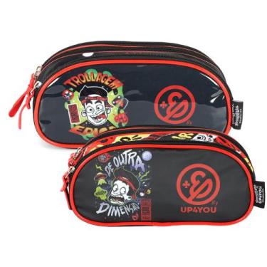 Imagem de Estojo Escolar Triplo Enaldinho Up4you Infantil Vernizado - - LUXCEL, 