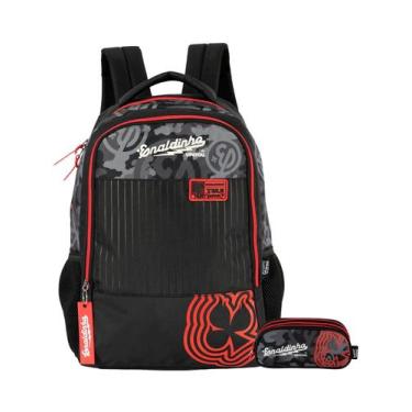 Imagem de Kit Enaldinho Mochila De Costas + Estojo Triplo - Luxcel