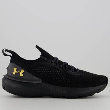 Imagem de Tênis Under Armour Charged Quicker Preto e Dourado, 41