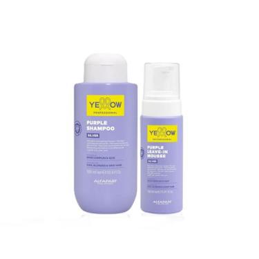 Imagem de Kit Yellow Purple Silver - Shampoo 500ml + Leave-In Mousse 160ml