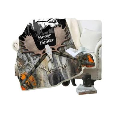 Imagem de Cobertor De Pelúcia Estampado De Javali Para Adolescentes E Adultos, M