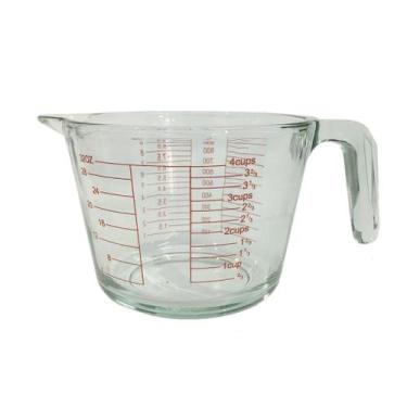 Imagem de Jarra Medidora Graduada 1 Litro de Vidro com Alça e Bico - CLINK