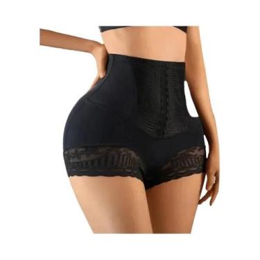 Imagem de Shorts Modeladores De Cintura Alta Com Renda Para Mulheres, Calcinhas 