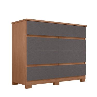 Imagem de Cômoda Roma 8 Gavetas com Pés - Santos Andirá