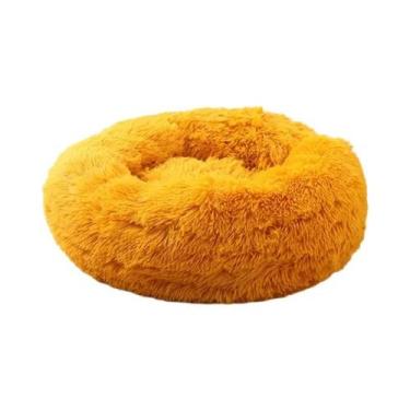 Imagem de Cama Redonda De Pelúcia Macia Para Gatos E Cães, Almofada Para Animais