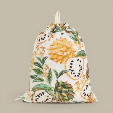 Imagem de Bolsa Praiana Farm Rio Biriba Off White e Verde Original