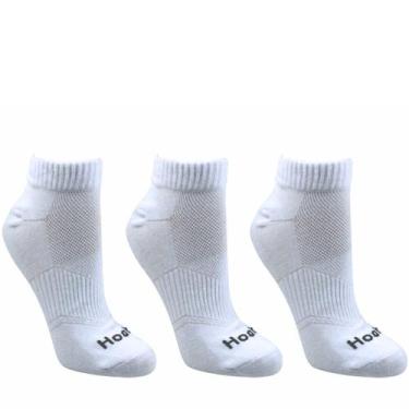 Imagem de Kit Meia 3 Pares Unissex Cano Curto em Algodão Hoahi Homc18005, Branco