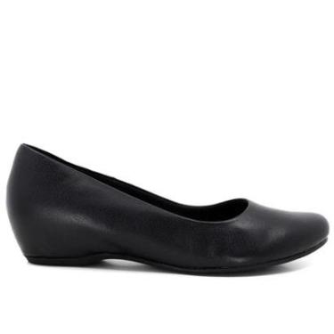 Imagem de Sapato Feminino Usaflex Anabela Preto Salto 5cm-Feminino