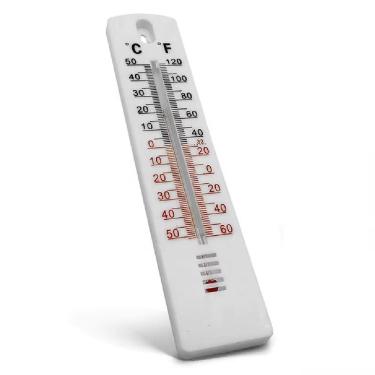 Imagem de Termometro Ambiente De Parede Casa Sauna Escritório Sitio Interno Externo Analogico Higrometro Escala °c E °f
