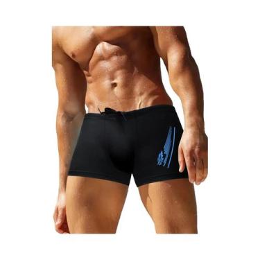 Imagem de Calções De Banho Masculinos De Secagem Rápida Com Estampa Fashion E Co