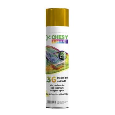 Imagem de Tinta Spray Chesy 400ml  Metálica -, DOURADA