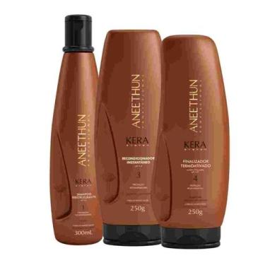 Imagem de Aneethun Kit Shampoo + Recondicionador + Finalizador Kera System