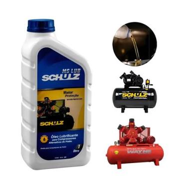 Imagem de Óleo Mineral Para Compressor Pistão 1 Litro Ms Lub Schulz