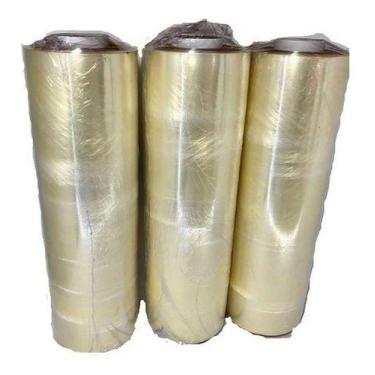 Imagem de 3 Rolos Bobina Plastico De Filme Pvc 38cm X 300 Metros - GUARUFILME