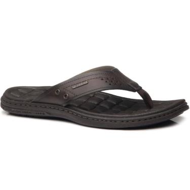 Imagem de Chinelo Masculino Pegada Couro Conforto Estilo Leve