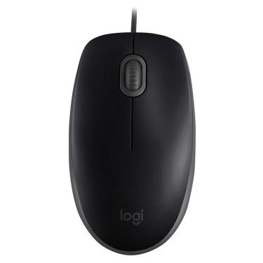 Imagem de Mouse com fio USB Logitech M110 com Clique Silencioso, Design Ambidestro Plug and Play...