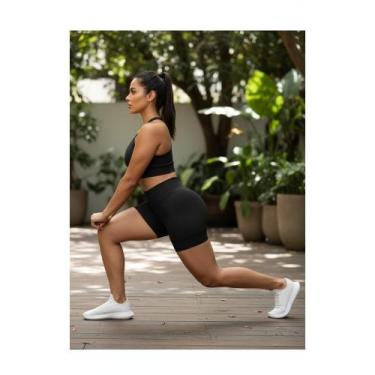 Imagem de Shorts Fitness Feminino Academia Confortável Leve Poliamida - Congratu