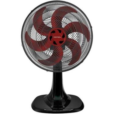 Imagem de Ventilador de Mesa Turbo 6 Pás Premium Vermelho 30cm Osc 127V - Ventis