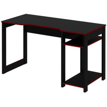 Imagem de Mesa Computador Gamer ME4152 Preto/Vermelho - Tecno Mobili, Preto e Ve