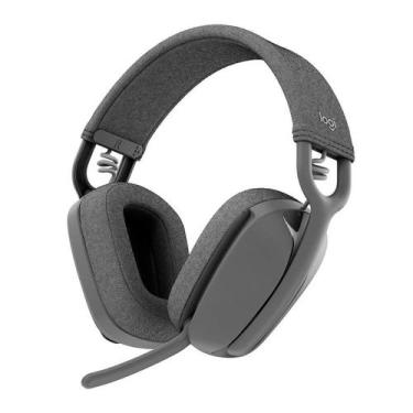 Imagem de Fone headset logitech sem fio zone vibe 100 grafite 981-001214
