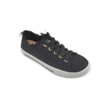 Imagem de Tênis Casual Moleca Confort Feminino Adulto Ref. 5667.722, Preto, 37