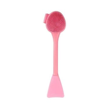 Imagem de Escova De Limpeza Facial De Silicone 2 Em 1 Removedor De Máscara De La
