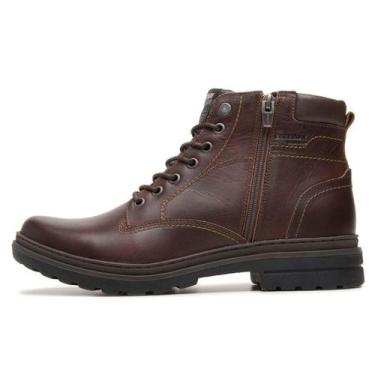 Imagem de Bota Coturno Masculino Freeway DjangoX Em Couro Legítimo, Chocolate, 4
