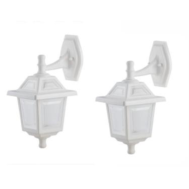 Imagem de Kit 2 Arandelas Externa Colonial Vintage Quadrada Fechada 384 - Click 