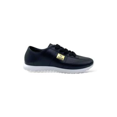 Imagem de Tênis Feminino Casual Moleca 5736107, 35, Preto