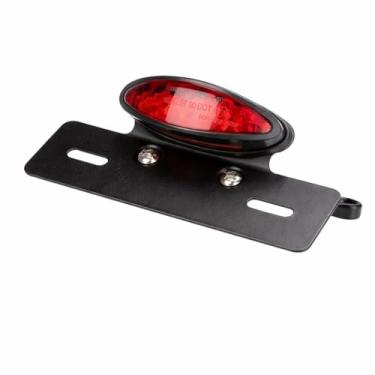 Imagem de Lanterna Traseira LED Moto com Suporte de Placa Integrado Resistente a agua
