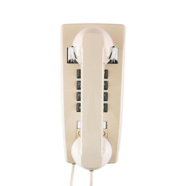 Imagem de Telefone de parede com fio X-Hanson vintage bege com campainha alta