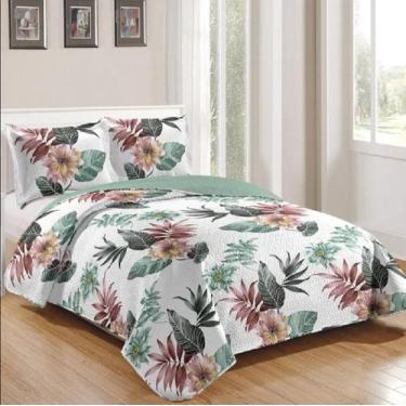 Imagem de Kit Cobre Leito Casal 3 peças Patchwork Bouti Napoli 100% Poliéster - 