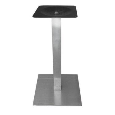 Imagem de Base para Mesa Quadrada Inox Alpha Prata - OR Design