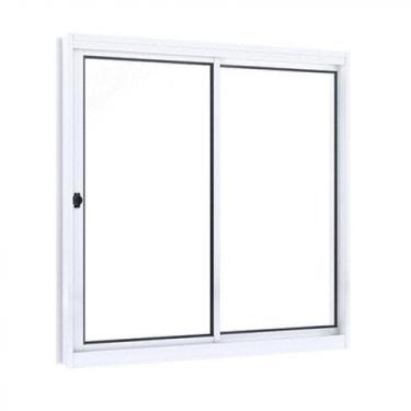 Imagem de Janela de Aço de Correr 100x120cm 2 Folhas com Vidro Riobras Branco
