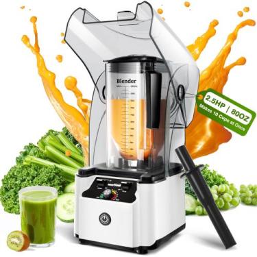 Imagem de Blender WantJoin Commercial Professional 2200 W 2,2 L (branco), 110V