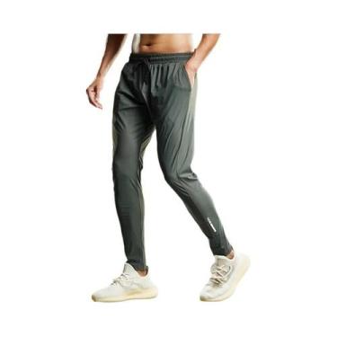 Imagem de Calças De Moletom Masculinas Elásticas Para Corrida E Treino Ao Ar Liv