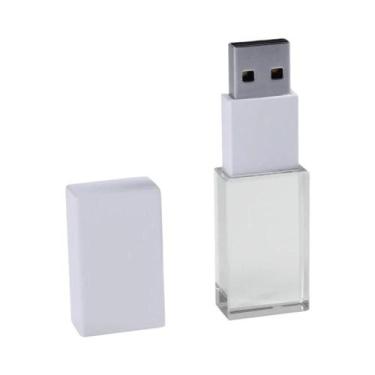 Imagem de Pen Drive USB De Cristal Dourado 128GB 64GB 32GB 16GB, Presente Criati