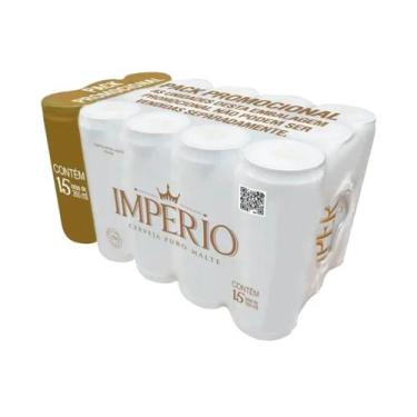 Imagem de Cerveja Império Puro Malte Lata 350ml com 15un