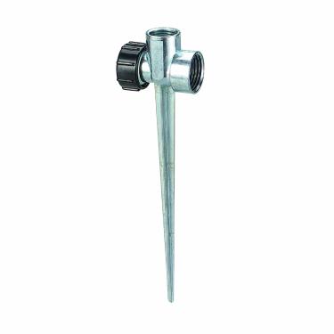 Imagem de 10 Pack - Orbit 1/2 Inch Zinc Flow-Thru Lawn Sprinkler Spike Base