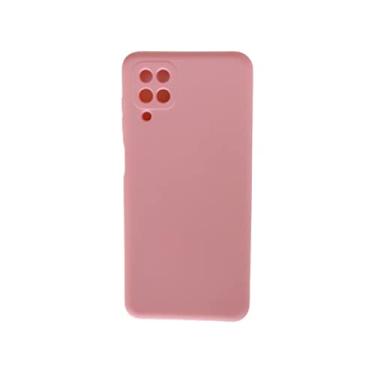 Imagem de Capa Capinha Case Aveludada Silicone Rosa Compatível Samsung Galaxy A12 / M12 Tela 6.5"