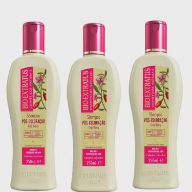 Imagem de Kit 3 Shampoo Proteção da Cor Pós Coloração 250 ml Bio Extratus