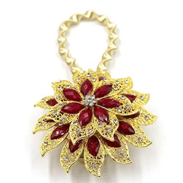 Imagem de 1 peça cortina magnética tieback mola fio de aço em forma de flor cortina magnética fivela clipe suporte de janela acessórios, E, 1 peça