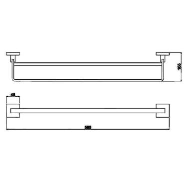 Imagem de Toalheiro Barra Duplo Lorenzetti Vogue 2042C98